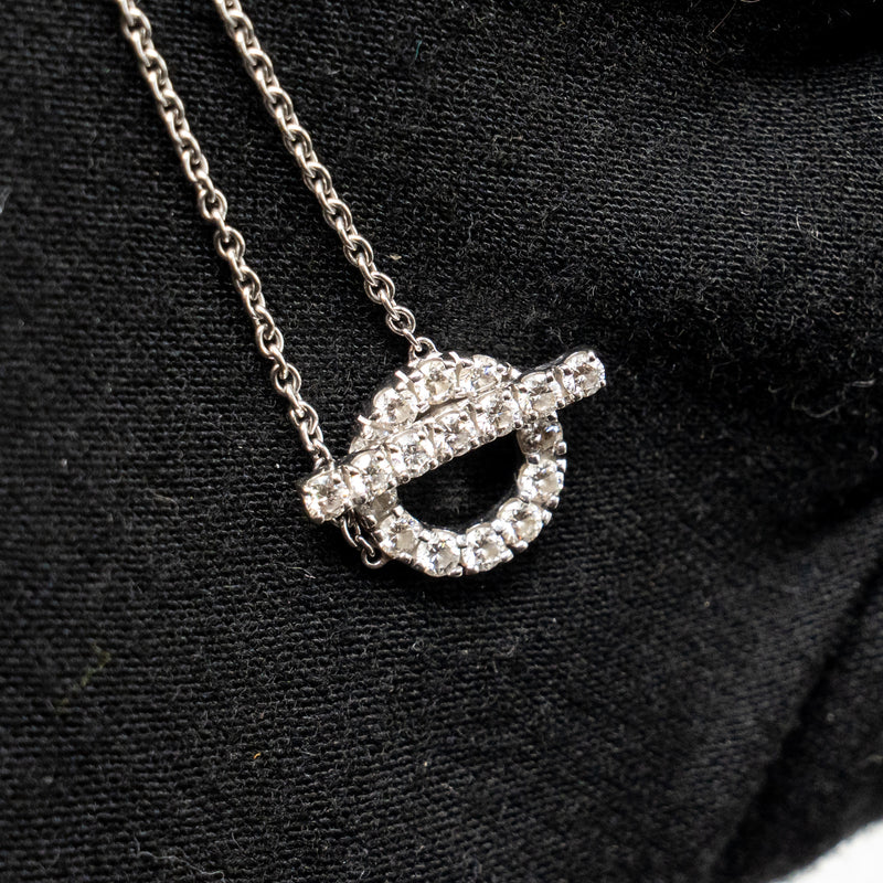 Hermes finesse pendant white gold with Diamonds
