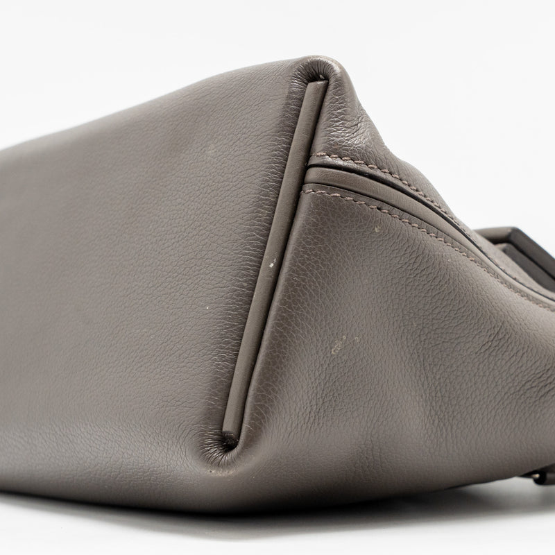 Hermes Mini 2424 24/24-21 Bag evercolor / swift gris etain SHW stamp Z