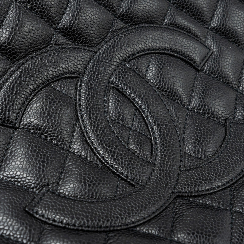 Chanel grand shopping tote caviar black GHW