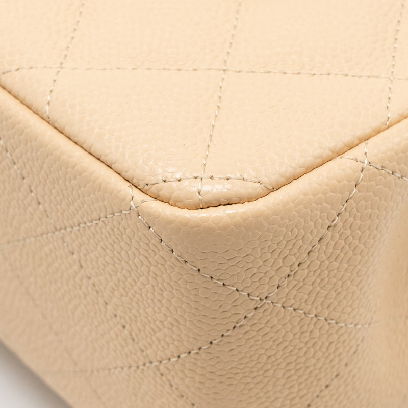 Chanel Jumbo Classic Double Flap Bag Caviar Beige SHW