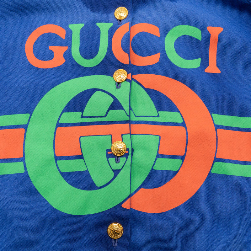 Gucci Size XS Oversized GG Logo Cardigan/Jacket Cotton Multicolour