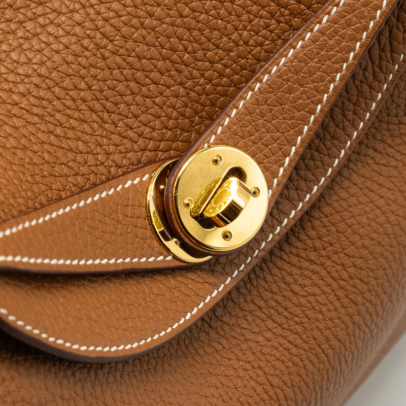 Hermes Lindy 26 Clemence Gold GHW stamp Z