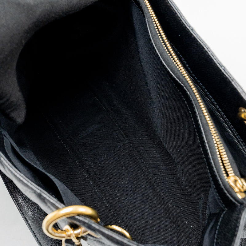 Chanel grand shopping tote caviar black GHW