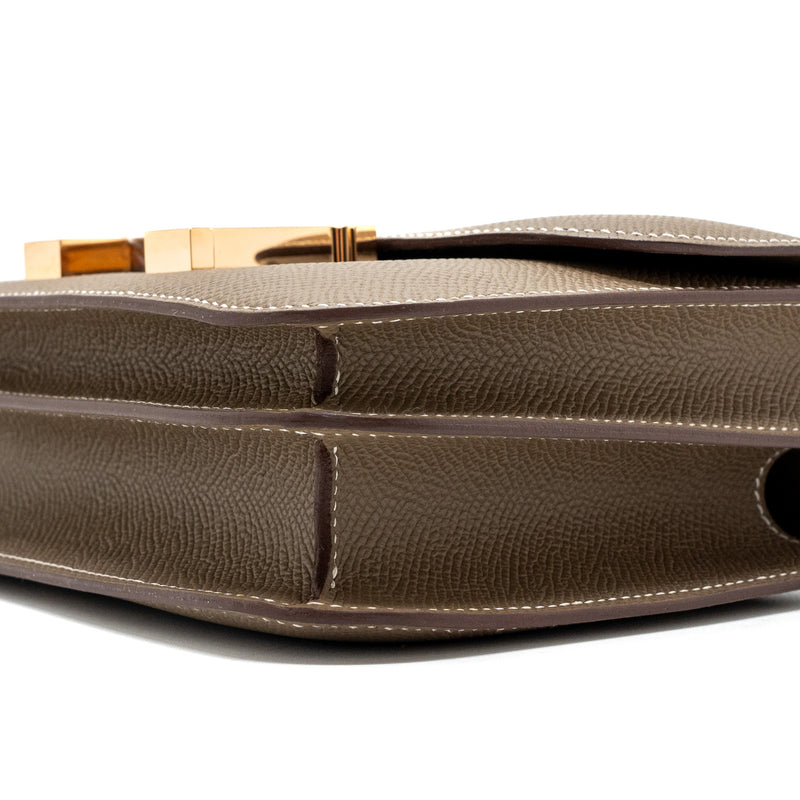 Hermes mini constance Epsom etoupe RGHW stamp B