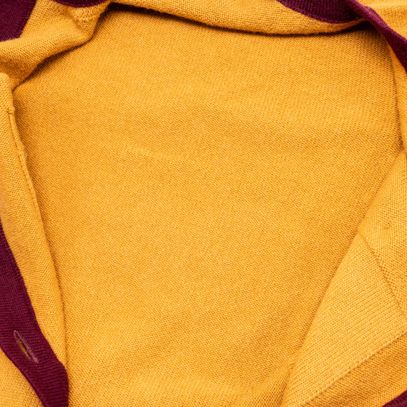 Chanel Size 36 21K Cardigan Cashmere Light Orange/Burgundy