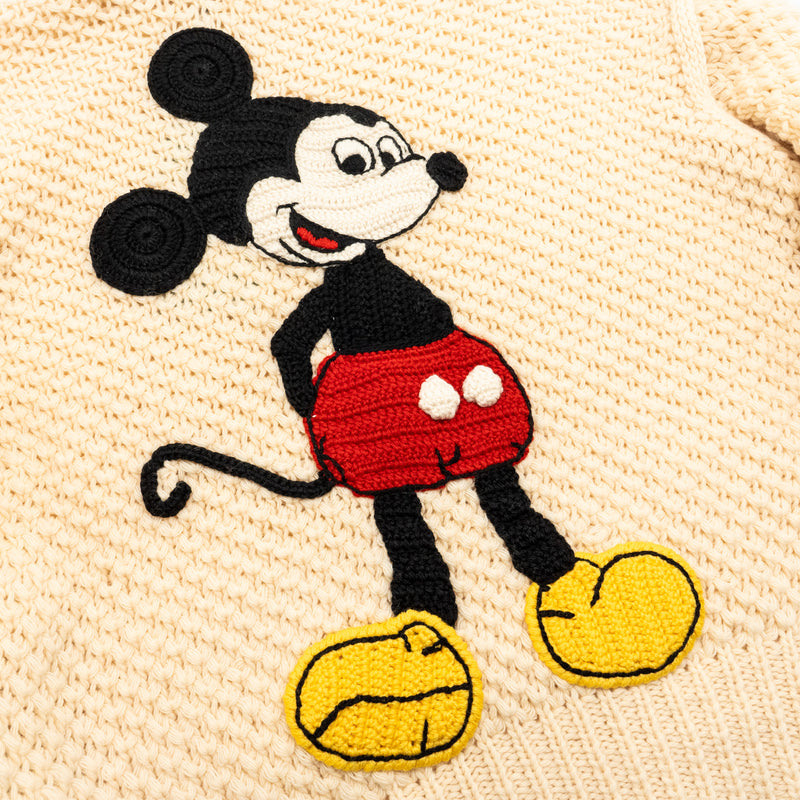 Gucci Size M Mickey Mouse Sweater Wool White/Mulitcolour