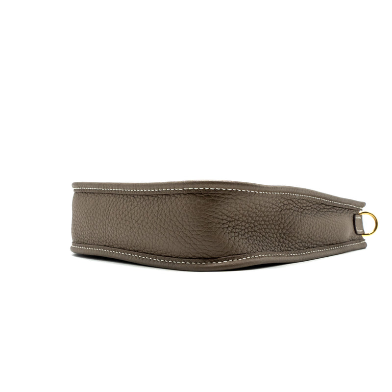 Hermes mini evelyne clemence etoupe GHW stamp U