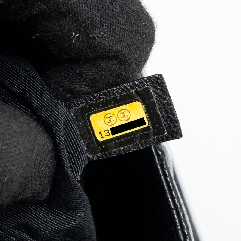 Chanel grand shopping tote caviar black GHW