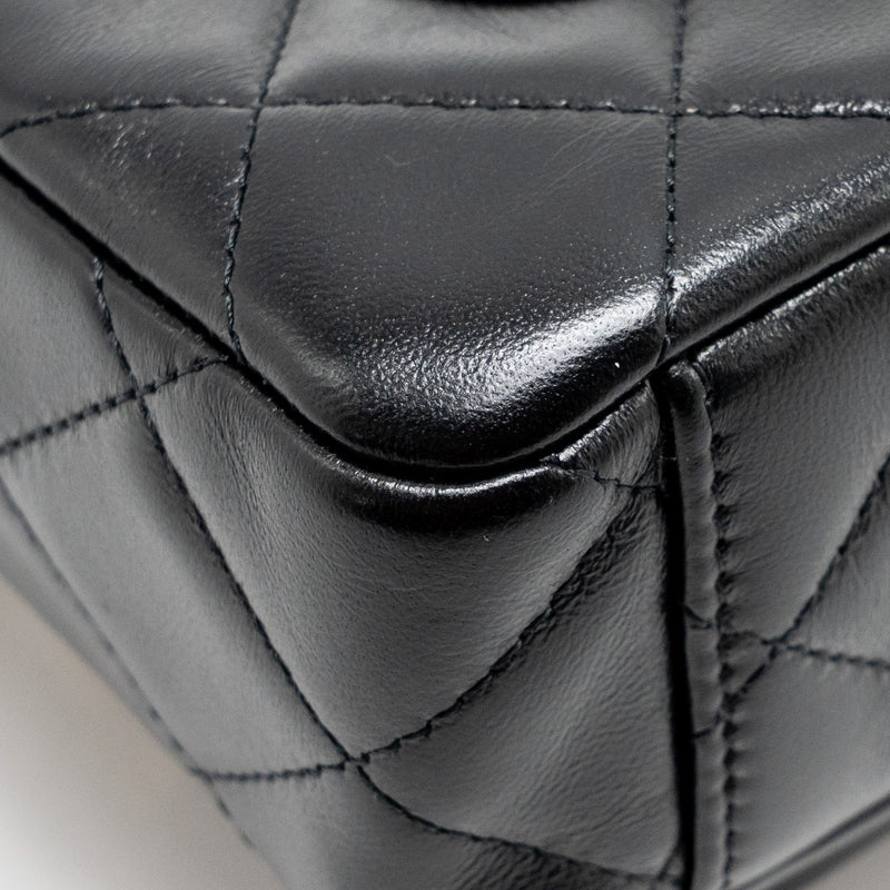 Chanel 25C Camera Bag Shiny Lambskin Black LGHW (Microchip)