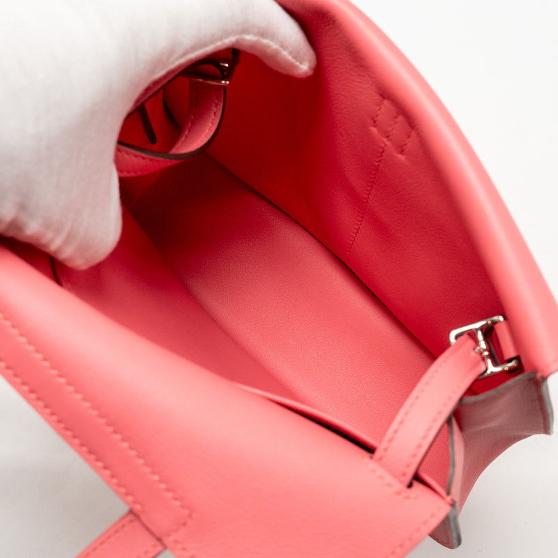 HERMES Mini Halzan 22 Swift Rose Azalee SHW Stamp A