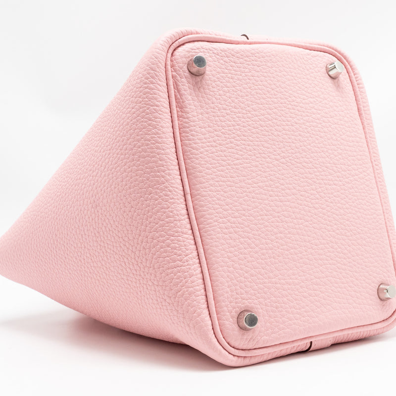 Hermes Picotin 18 Lock Bag Clemence 3Q Rose Sakura SHW Stamp K