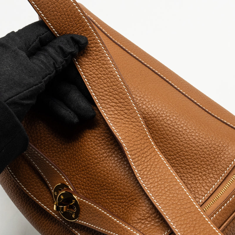 Hermes Lindy 26 Clemence Gold GHW stamp Z