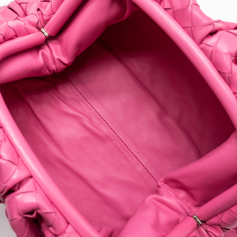 BOTTEGA VENETA MEDIUM POUCH CLUTCH INTERCCATO PINK