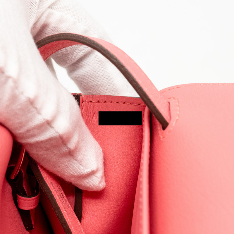 HERMES Mini Halzan 22 Swift Rose Azalee SHW Stamp A