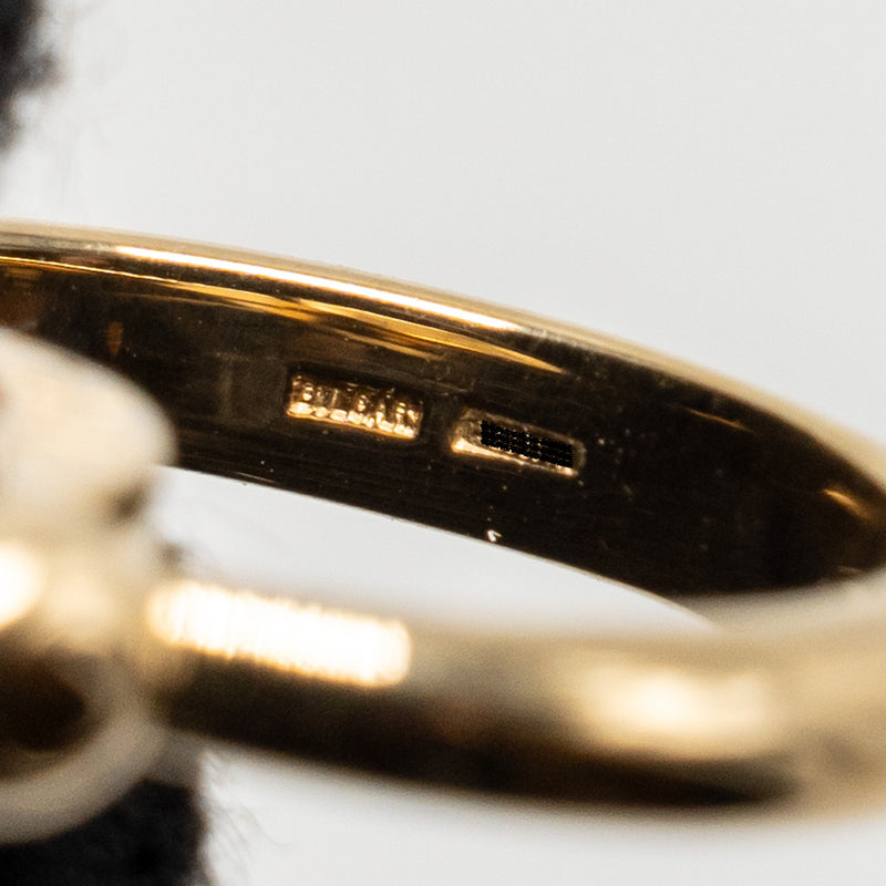 Bvlgari size 52 Bvlgari Ring Yellow Gold/Onyx/Coral Black/Orange