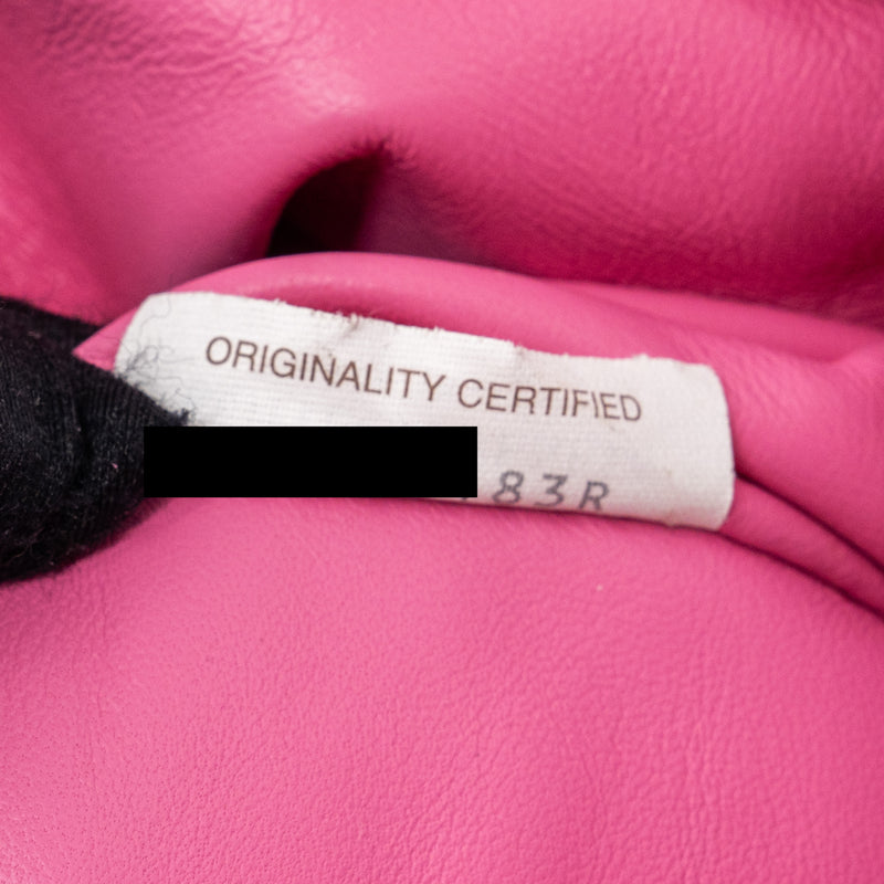 BOTTEGA VENETA MEDIUM POUCH CLUTCH INTERCCATO PINK