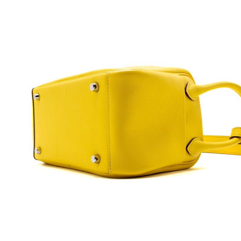 Hermes mini lindy swift jaune de Naples SHW stamp U