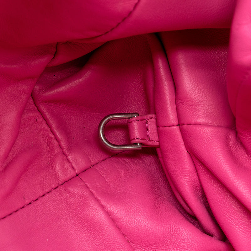 BOTTEGA VENETA MEDIUM POUCH CLUTCH INTERCCATO PINK