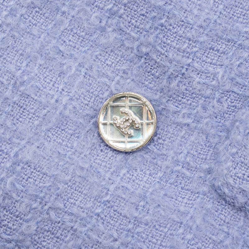 Chanel Size 34 21K Jacket Wool/Polyamide Lilac