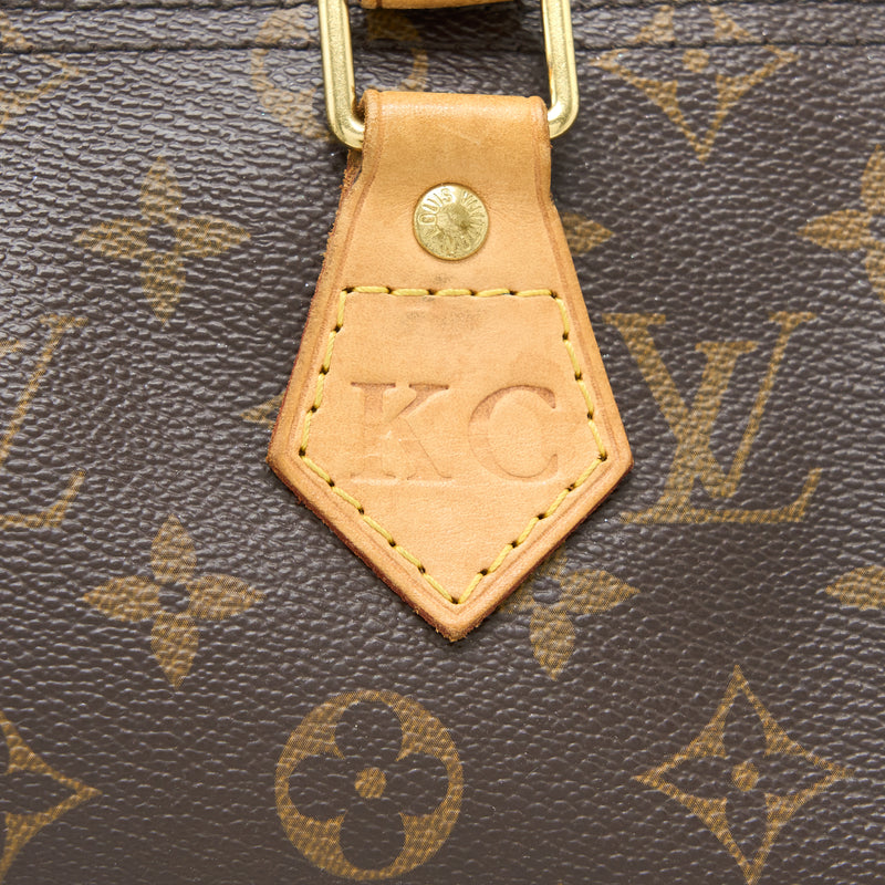 Louis Vuitton Orange Monogram Empreinte Speedy Bandouliere 25