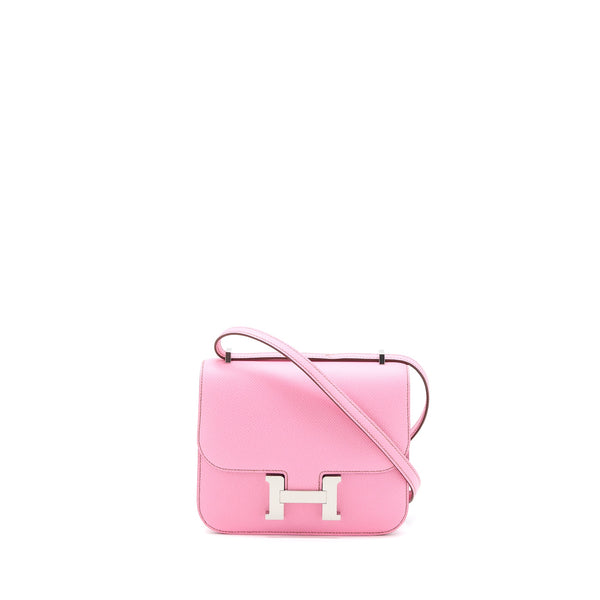 Hermes Mini Constance Epsom 5P Bubblegum Pink SHW Stamp Z