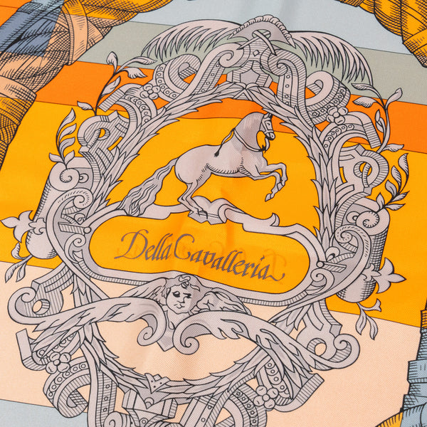 Hermes 90cm silk scarf della cavalleria fine Multicolour