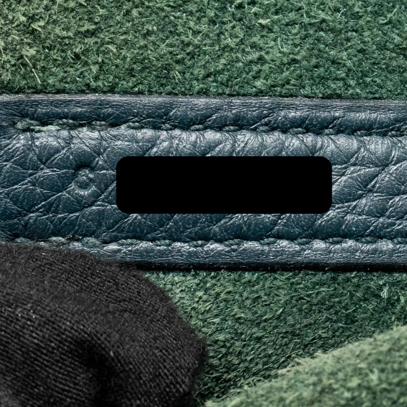 Hermes Picotin 18 Lock Bag Clemence 6O Vert Cypress GHW Stamp C