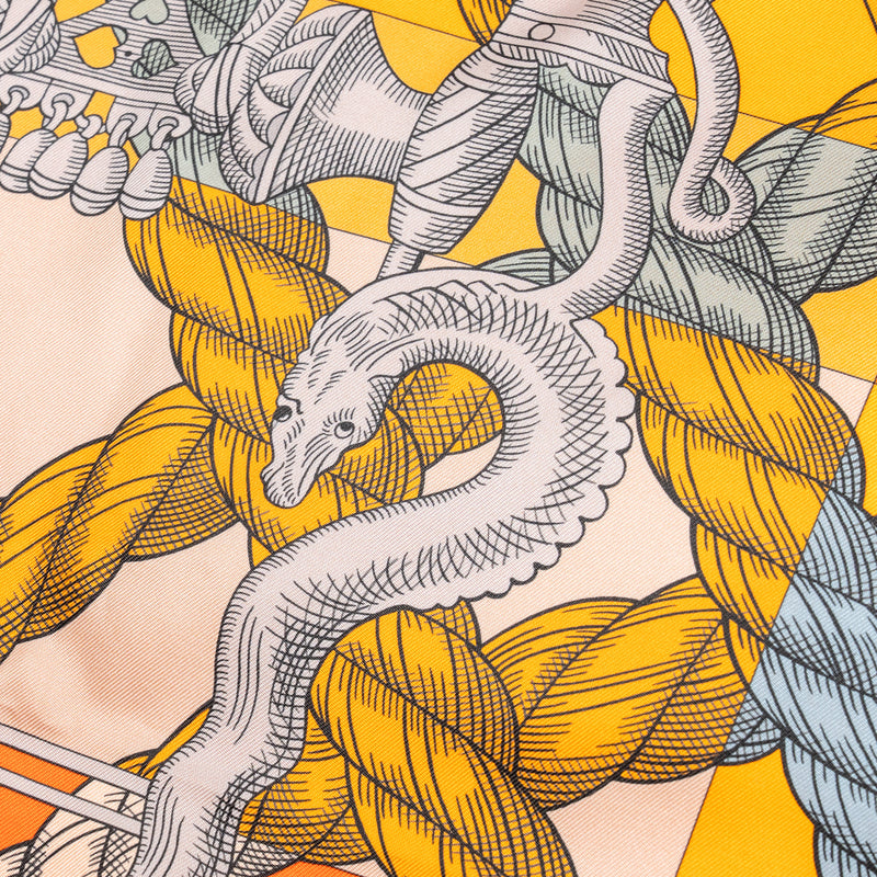 Hermes 90cm silk scarf della cavalleria fine Multicolour