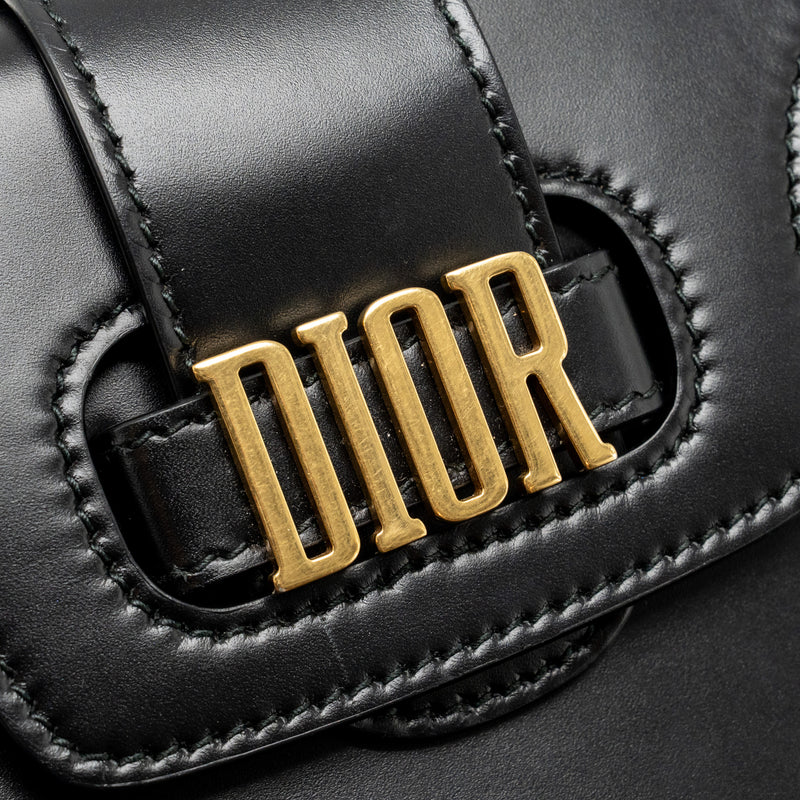 DIOR D-Fence Saddle Bag Calfskin Black GHW