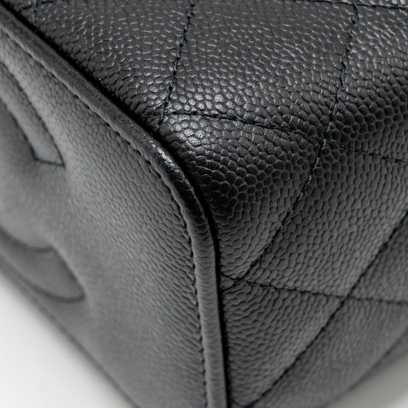 Chanel coco love long vanity with adjustable chain caviar black GHW (microchip)