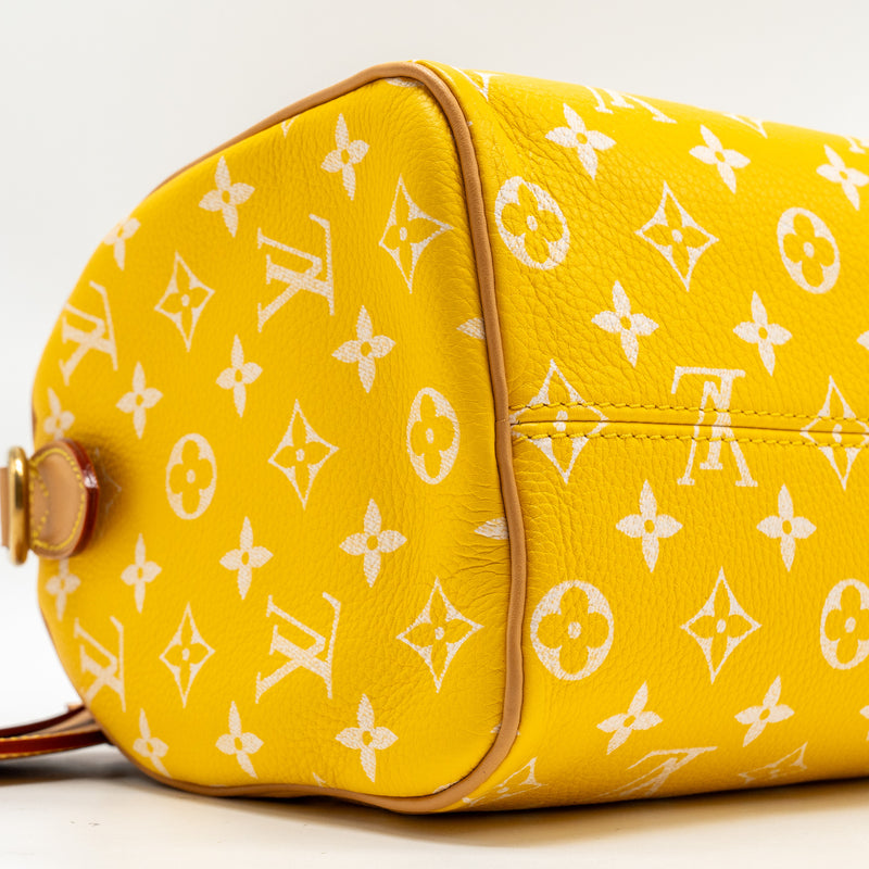 LOUIS VUITTON Speedy P9 Bandoulière 25 Monogram Soft Calfskin Jaune Mat GHW