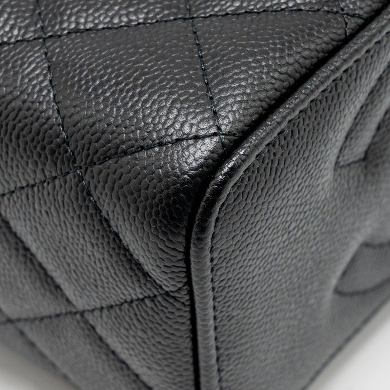 Chanel coco love long vanity with adjustable chain caviar black GHW (microchip)