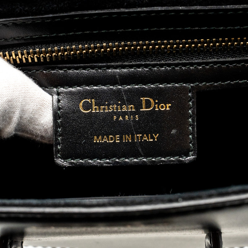 DIOR D-Fence Saddle Bag Calfskin Black GHW