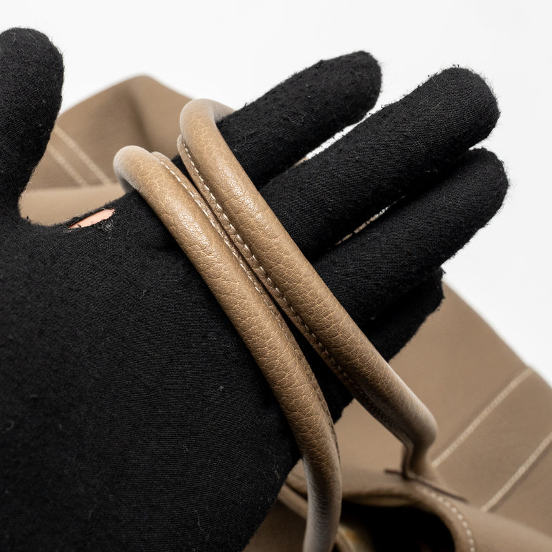 Hermes garden party 36 clemence etoupe SHW stamp square Q