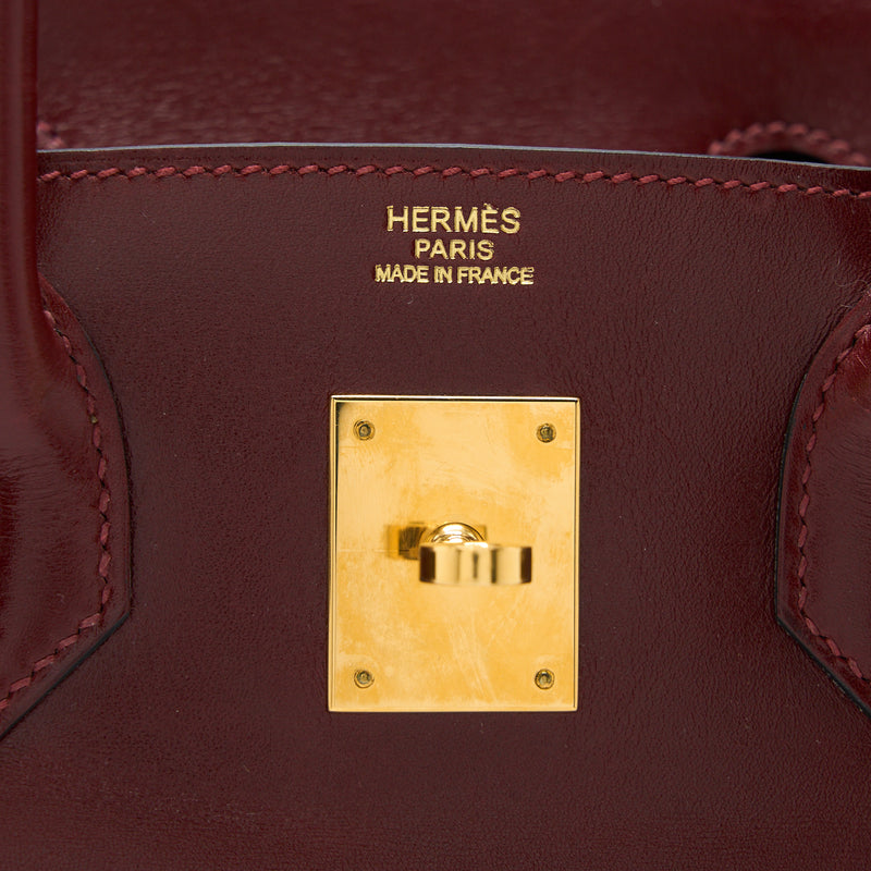 Hermes Birkin 30 Box Rouge H GHW Stamp X