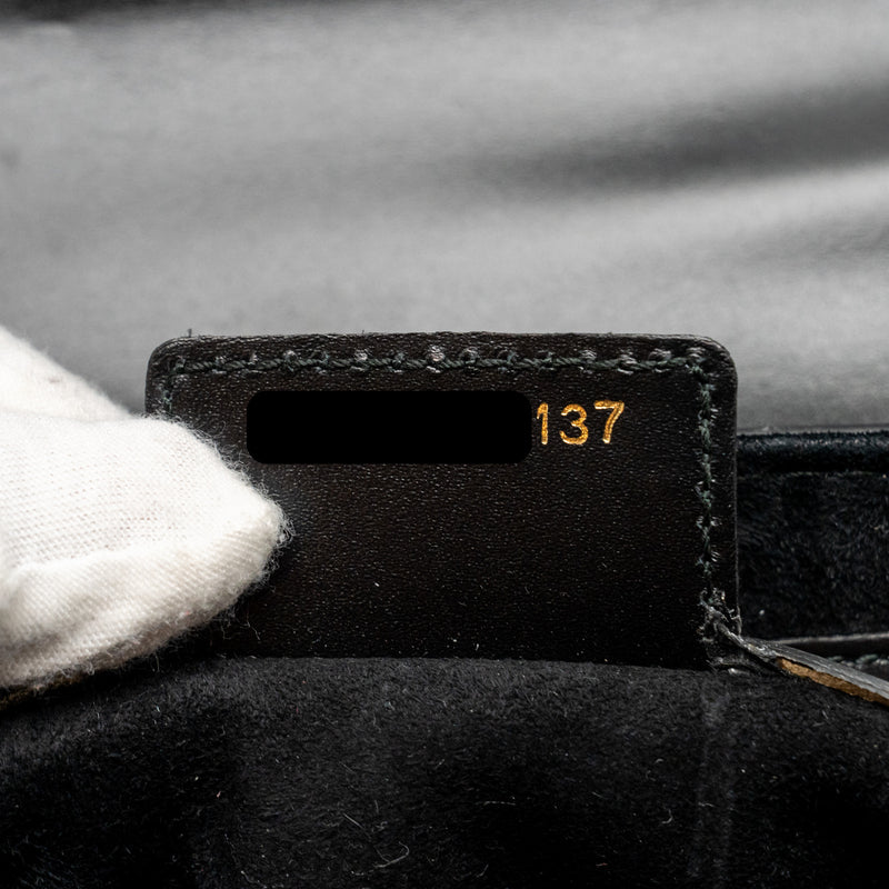DIOR D-Fence Saddle Bag Calfskin Black GHW