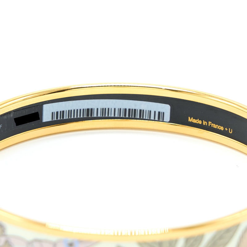 Hermes Size 70 Tea for Two Bangle Multicolour GHW