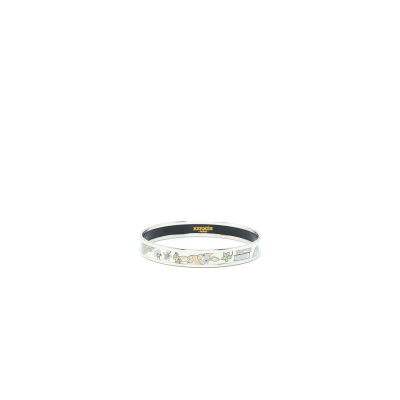 Hermes Size 70 Tea for Two Bangle Multicolour SHW