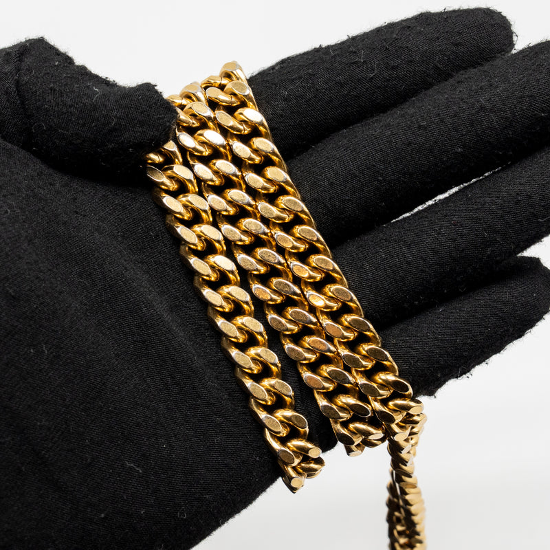 Saint Laurent/YSL Large Kate Chain Bag Grained Calfskin Black GHW