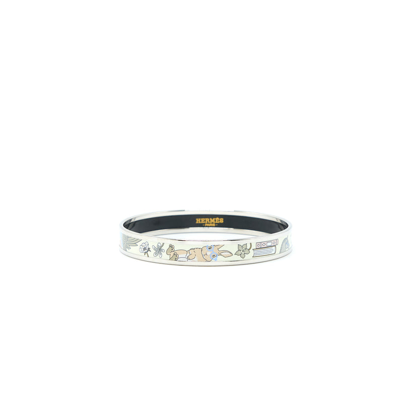 Hermes Size 70 Tea for Two Bangle Multicolour SHW