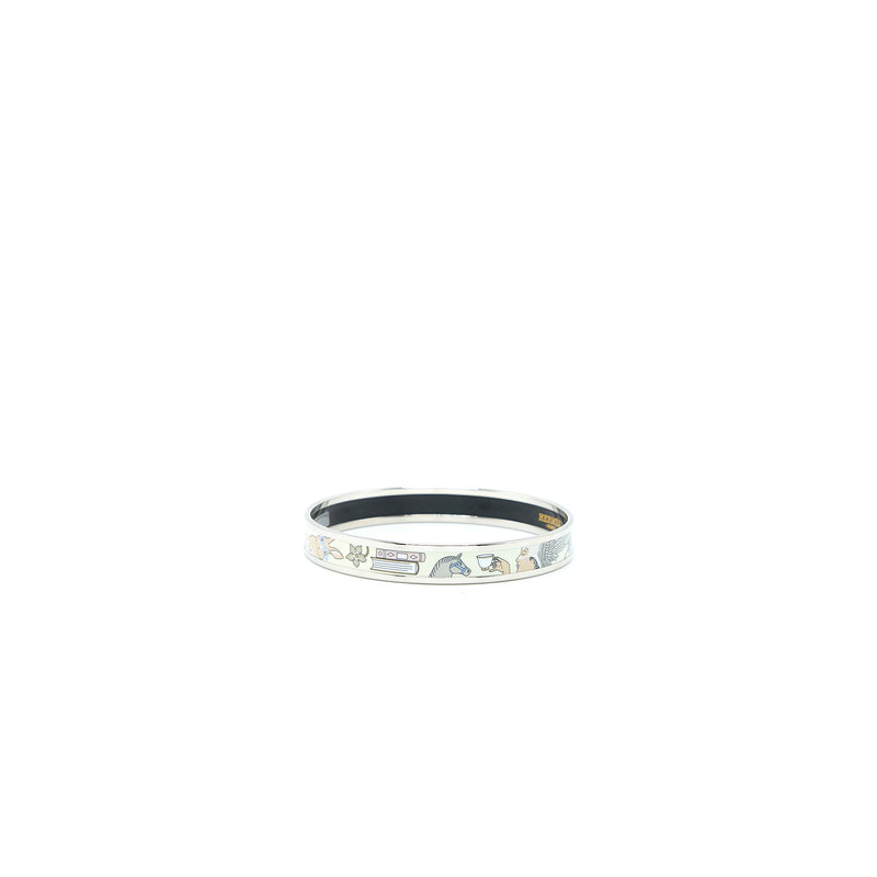 Hermes Size 70 Tea for Two Bangle Multicolour SHW