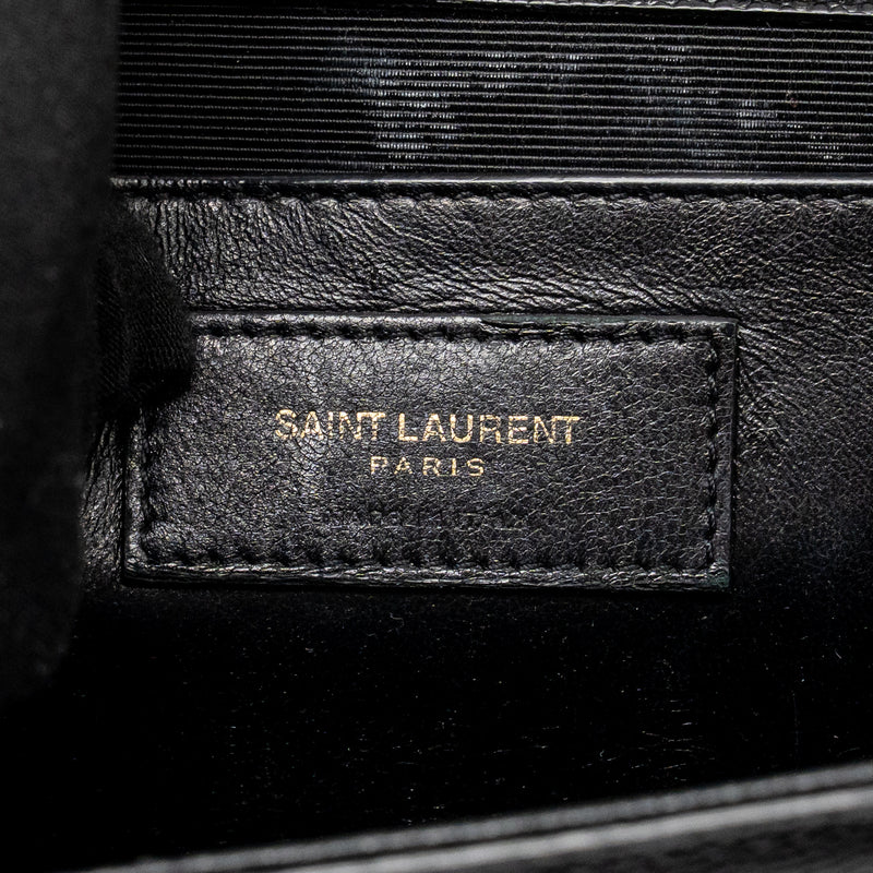 Saint Laurent/YSL Large Kate Chain Bag Grained Calfskin Black GHW