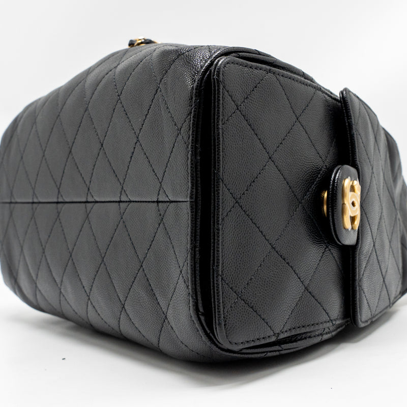 Chanel small 25 bag caviar black GHW (microchip)