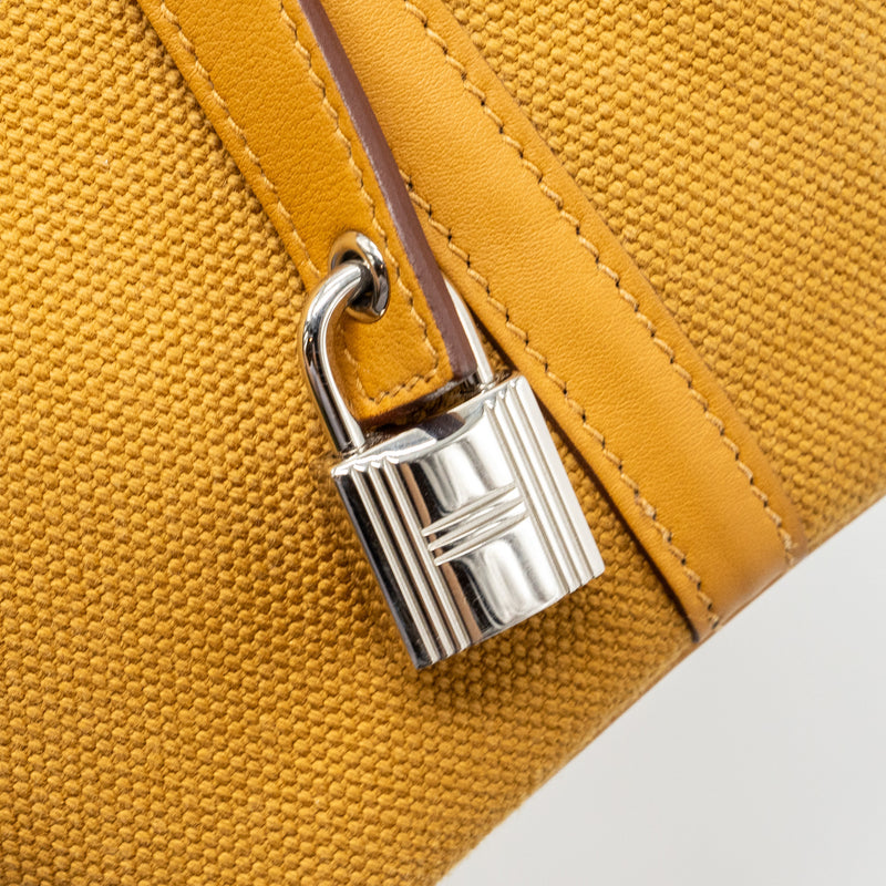 Hermes picotin cargo 18 lock bag swift / canvas desert / sesame SHW stamp B