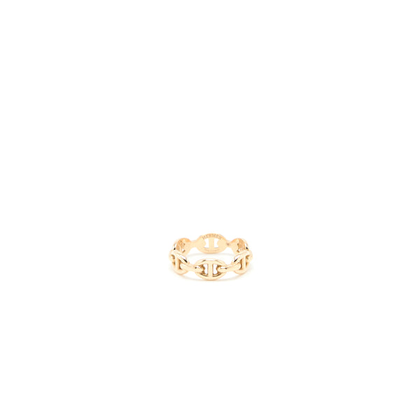 Hermes Size 54 Chaine D'ancre Enchainee Ring, Small Model Rose Gold