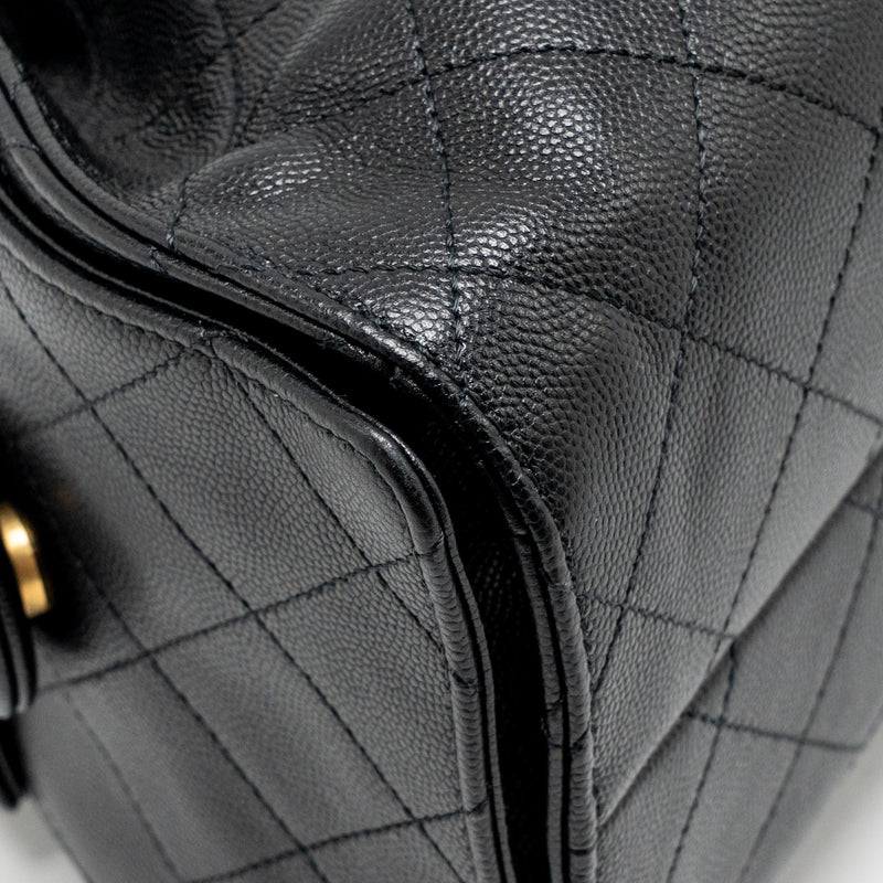 Chanel small 25 bag caviar black GHW (microchip)