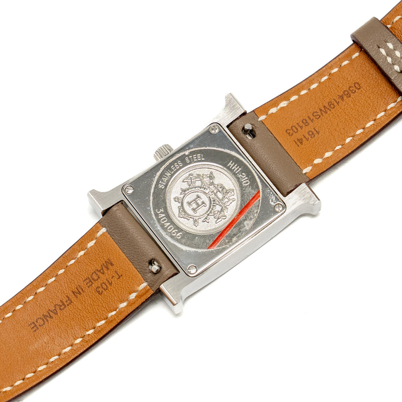 Hermes Heure H steel watch, small model 25mm