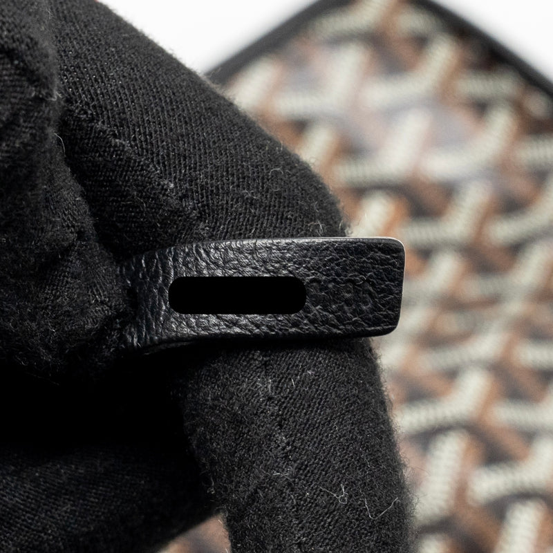 Goyard Mini Anjou Tote Goyardine Canvas/ Calfskin Black SHW