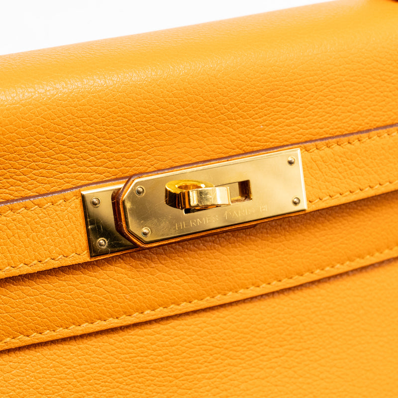 Hermes Kelly 28 Evecolor Apricot GHW Stamp D
