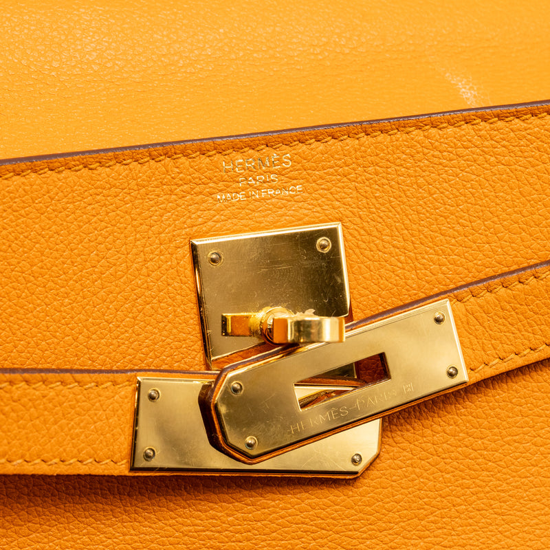 Hermes Kelly 28 Evecolor Apricot GHW Stamp D